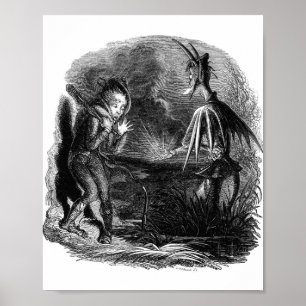  surrealistische illustratie boek poster