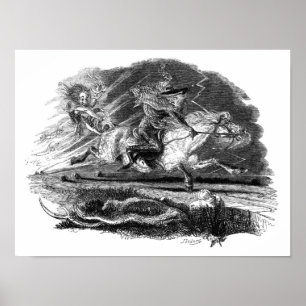  surrealistische illustratie boek poster