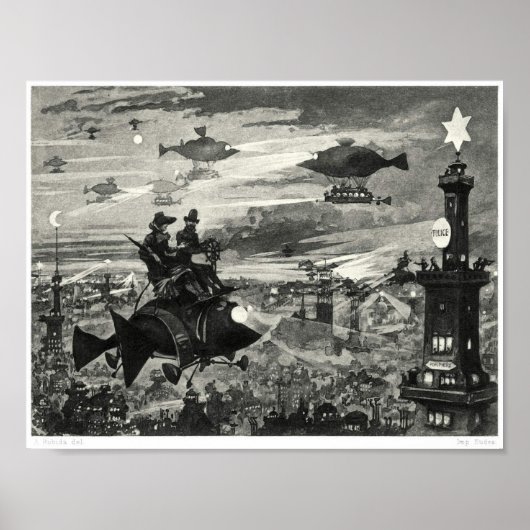 Surrealistische illustratie boek poster (Voorkant)