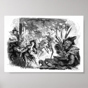  surrealistische illustratie boek poster