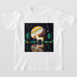 Surrealistische illustratie van een paard t-shirt