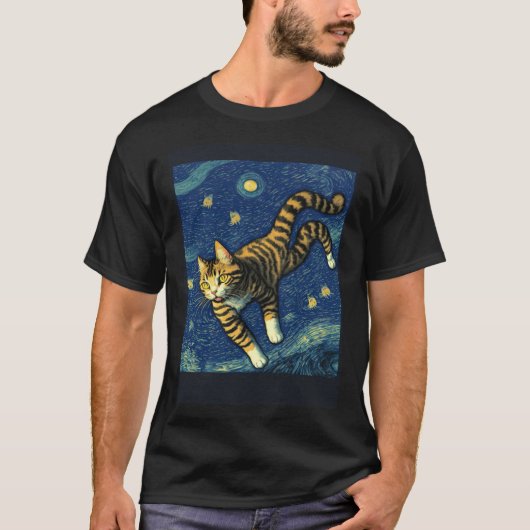 SURREALISTISCHE IMPRESSIONISTISCHE KAT IMPRESSIONI T-SHIRT (Voorkant)