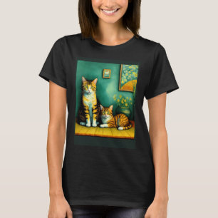 Surrealistische Impressionistische Kat Impressioni T-shirt