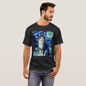 Surrealistische Impressionistische Kat Impressioni T-shirt (Voorkant volledig)