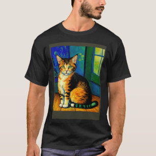 Surréalistische Impressionistische Kat Impressioni T-shirt