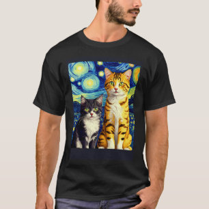 Surréalistische Impressionistische Kat Impressioni T-shirt
