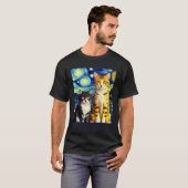 Surréalistische Impressionistische Kat Impressioni T-shirt (Voorkant volledig)