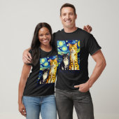 Surréalistische Impressionistische Kat Impressioni T-shirt (Unisex)