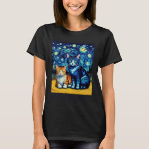 Surréalistische Impressionistische Kat Impressioni T-shirt