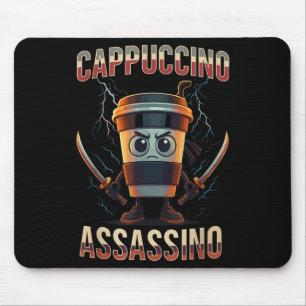 Surrealistische Italiaanse Brainrot Cappuccino Ino Muismat