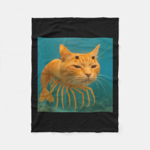 Surrealistische Italiaanse brainrot meme trippi tr Fleece Deken