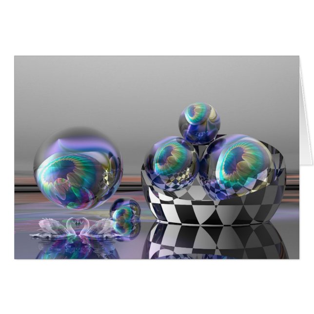 Surrealistische kaart "De droom" (Voorkant Horizontaal)