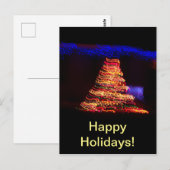 Surrealistische kerstboomverlichting briefkaart (Voorkant / Achterkant)