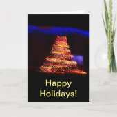 Surrealistische kerstboomverlichting kaart (Voorkant)