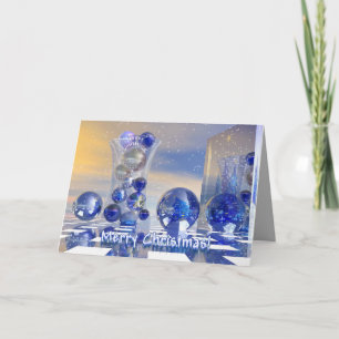 Surrealistische kerstkaart feestdagen kaart