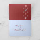 Surrealistische Kerstkaart met Vrouw & aangepaste Feestdagen Kaart (Binnen)