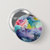 Surrealistische kleuren ronde button 5,7 cm (Voorkant /achterkant)
