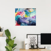 Surrealistische kleurenPoster Poster (Thuiskantoor)