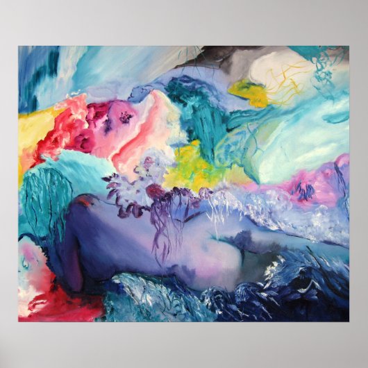 Surrealistische kleurenPoster Poster (Voorkant)