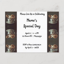 Surrealistische koffie-octopus briefkaart