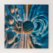 Surrealistische Kosmische Kusten Legpuzzel (Horizontaal)