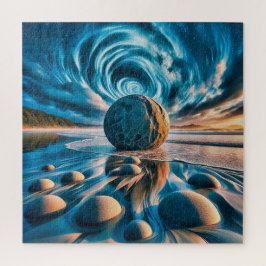 Surrealistische Kosmische Kusten Legpuzzel