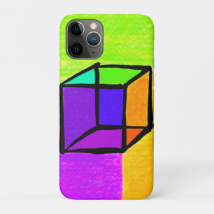 Surrealistische kubus. Geometrische Retrostijl des Case-Mate iPhone Case