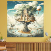 Surrealistische Kunst - het alledaagse tot een ill Canvas Afdruk (Insitu (Woonkamer))