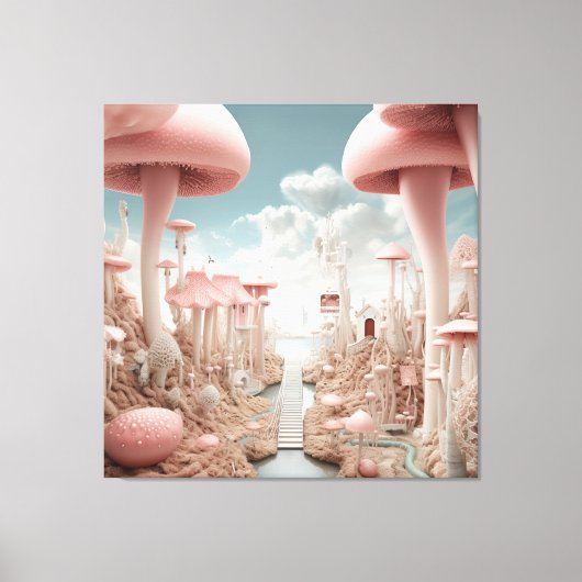 Surrealistische Kunst - het alledaagse tot een ill Canvas Afdruk (Voorkant)