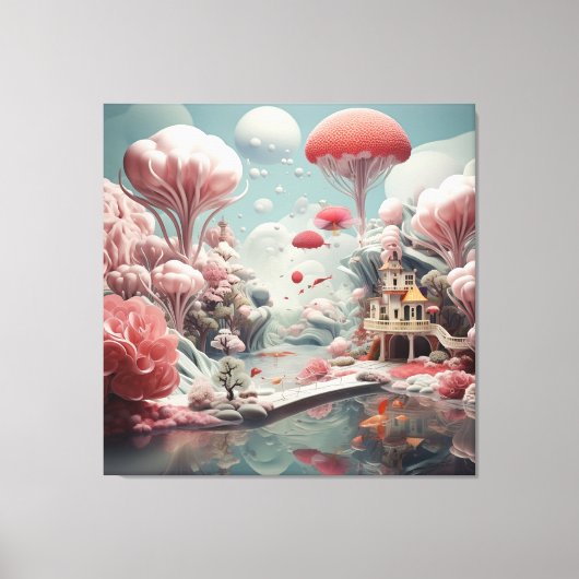 Surrealistische Kunst - het alledaagse tot een ill Canvas Afdruk (Voorkant)