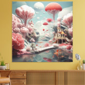 Surrealistische Kunst - het alledaagse tot een ill Canvas Afdruk (Insitu (Woonkamer))