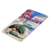 Surrealistische kunst Inspirerend Schildpad quote Magneet (Linkerzijde)