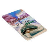 Surrealistische kunst Inspirerend Schildpad quote Magneet (Rechterzijde)