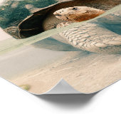 Surrealistische kunst Inspirerend Schildpad quote Poster (Hoek)