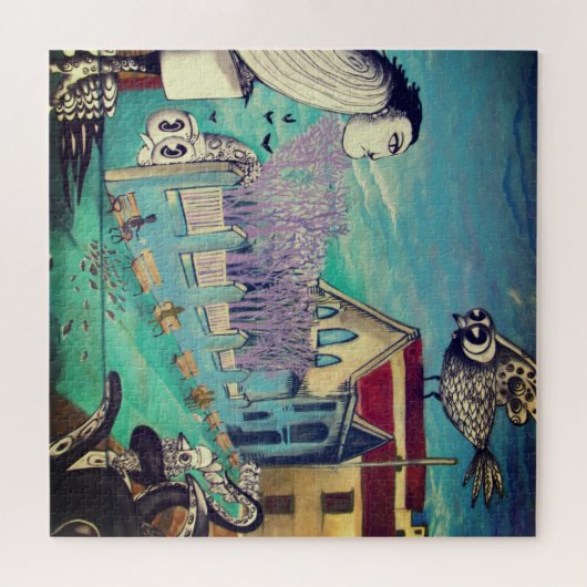 surrealistische kunst legpuzzel (Horizontaal)