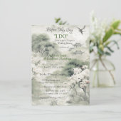 Surrealistische kunst met bloemen & vogels kaart (Staand voorkant)