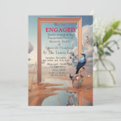 Surrealistische kunst met bloemen & vogels kaart (Staand voorkant)