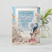 Surrealistische kunst met bloemen & vogels kaart (Staand voorkant)