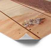 Surrealistische kunst met bloemen & vogels poster (Hoek)