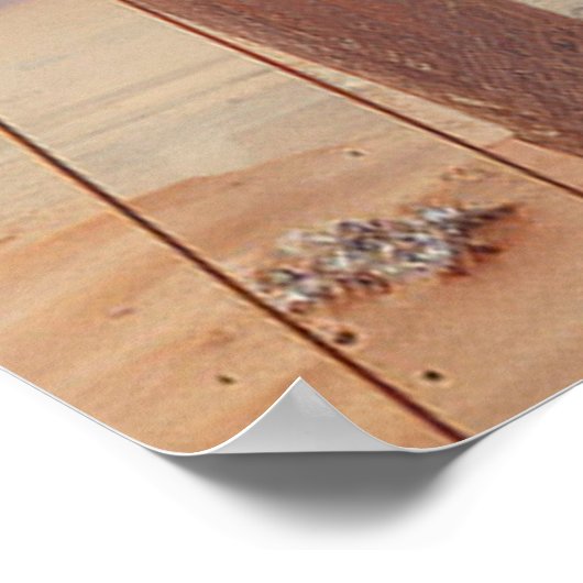 Surrealistische kunst met bloemen & vogels poster (Hoek)