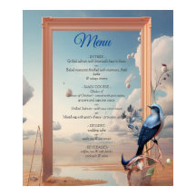 Surrealistische kunst met bloemen & vogels