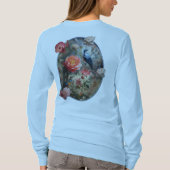 Surrealistische kunst met bloemen & vogels t-shirt (Achterkant)