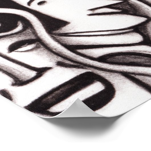 Surrealistische kunst, surrealistische kunst, deco poster (Hoek)