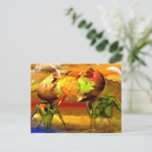 Surrealistische kunstwerken briefkaart (Staand voorkant)