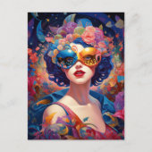 Surrealistische Lady Fantasy Kunst Briefkaart (Voorkant)