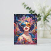 Surrealistische Lady Fantasy Kunst Briefkaart (Staand voorkant)