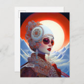 Surrealistische Lady Fantasy Kunst Briefkaart (Voorkant / Achterkant)