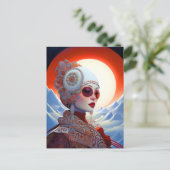 Surrealistische Lady Fantasy Kunst Briefkaart (Staand voorkant)