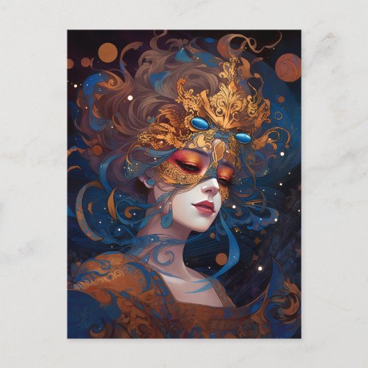 Surrealistische Lady Fantasy Kunst Briefkaart (Voorkant)