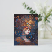 Surrealistische Lady Fantasy Kunst Briefkaart (Staand voorkant)
